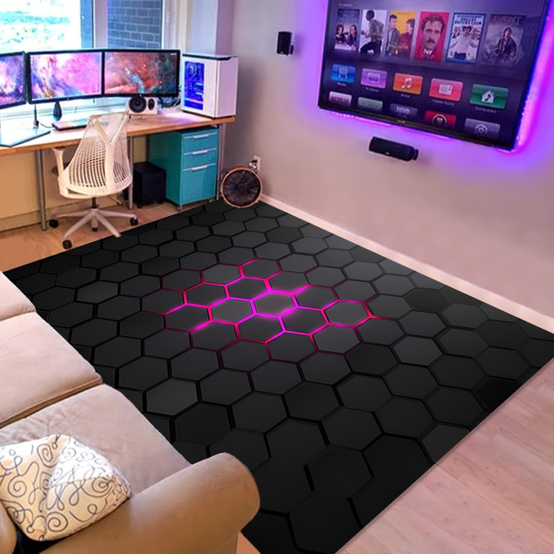 Office Print Tech - VIKAMA Tech-Style Halı: Ev Ofisleri, Oyun