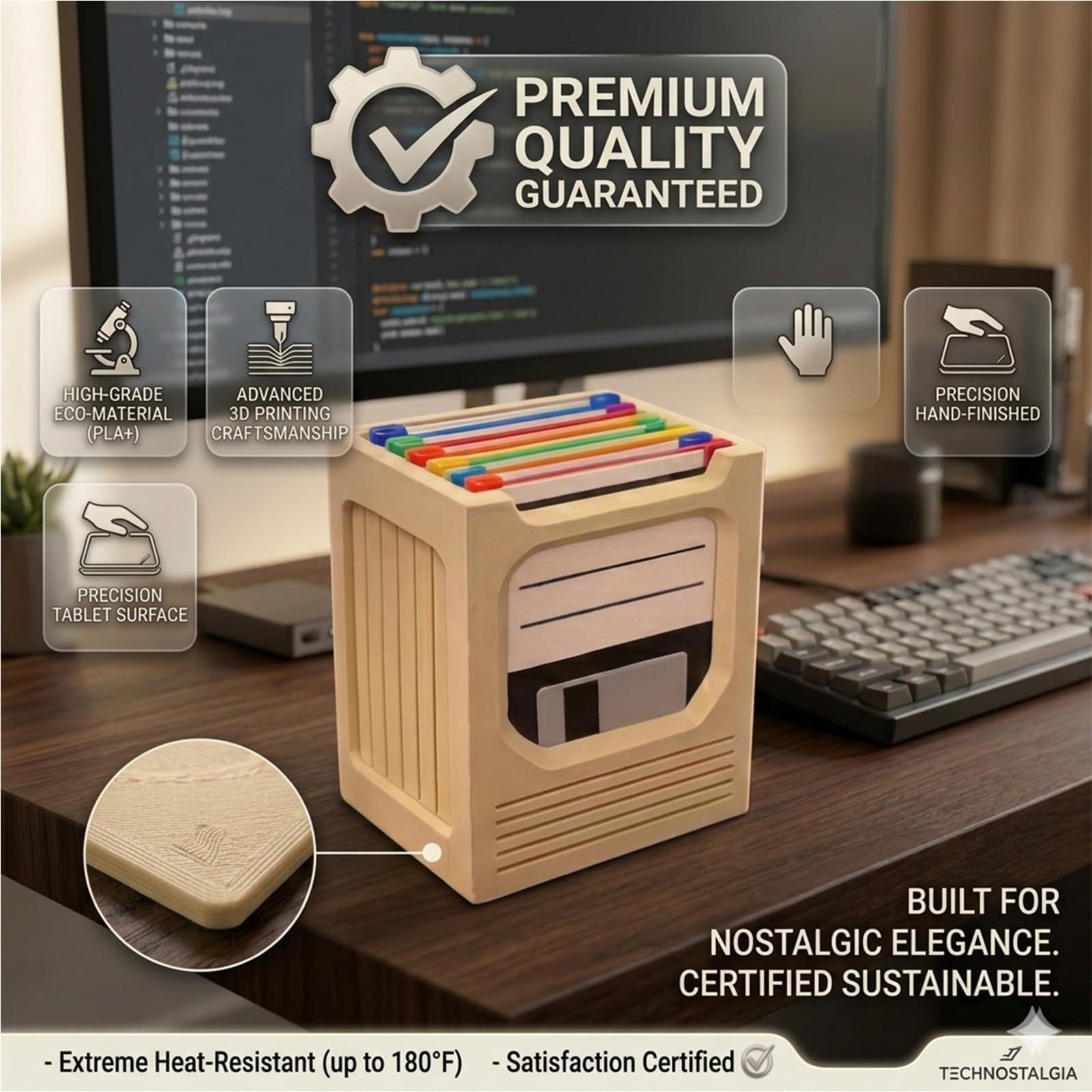 Office Tech For Home - Retro Teknoloji Bardak Altlığı Seti Retro
