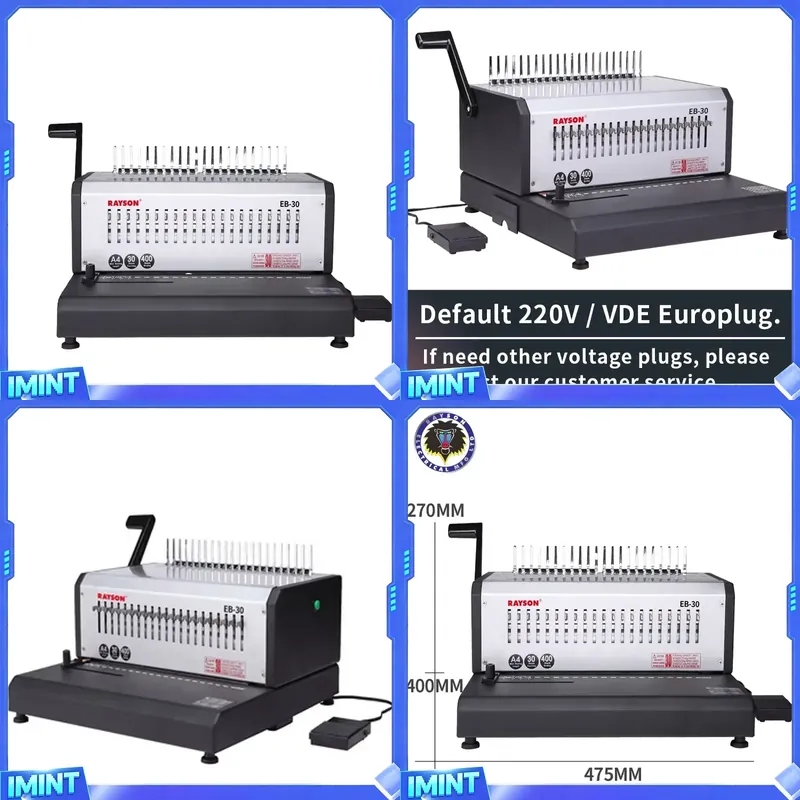 Binding Machine Comb - RAYSON EB-30 Yüksek Kaliteli Elektrikli Kağıt