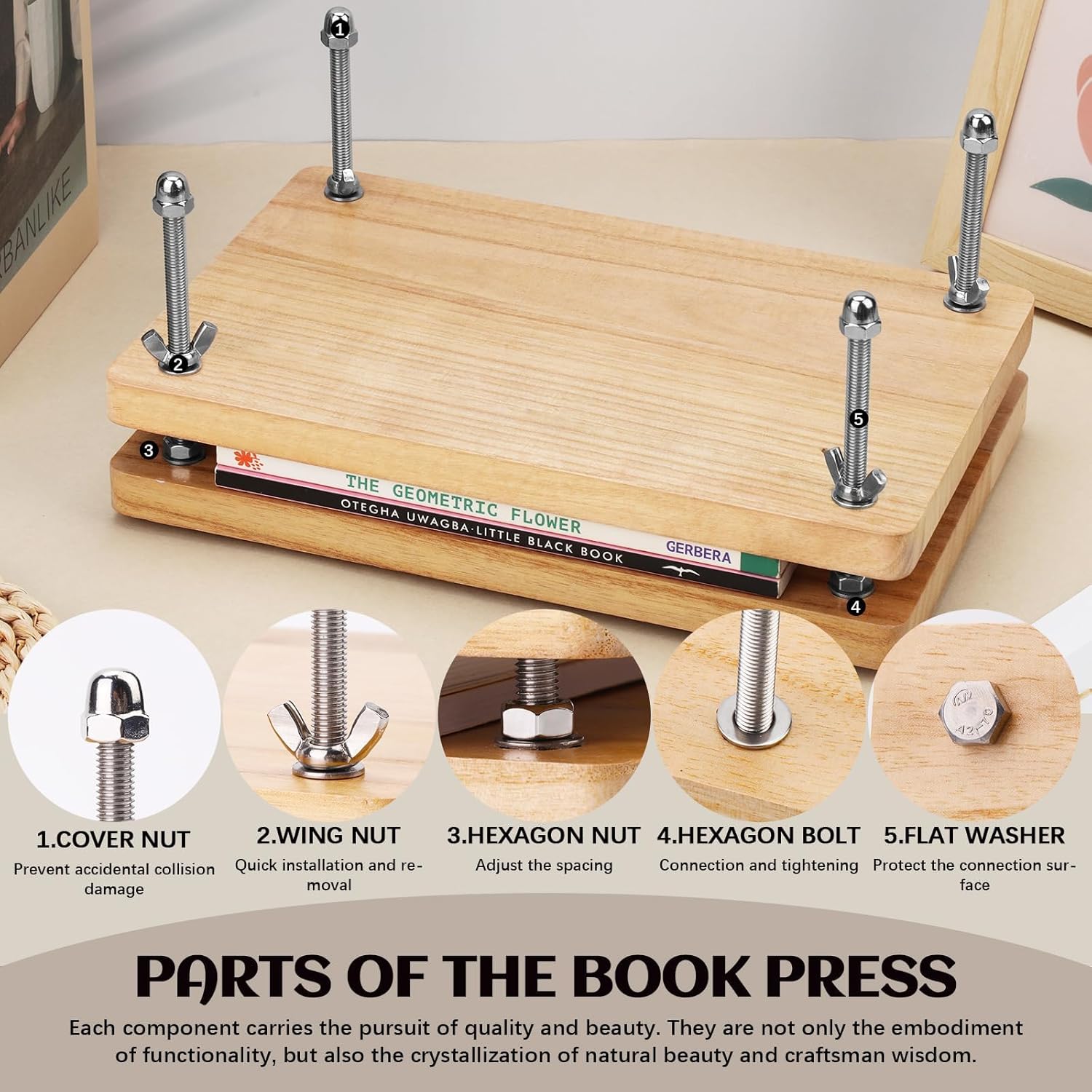 Ahşap Kitap Presi, Ciltleme Al - Binding Machine Comb incelemesi ve fiyatı