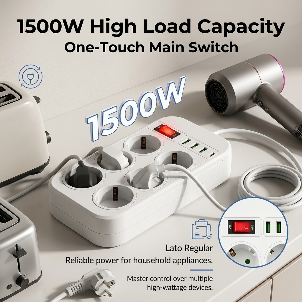 1500W AB Prizli Çoklu Priz, 6  - Office Technician incelemesi ve fiyatı